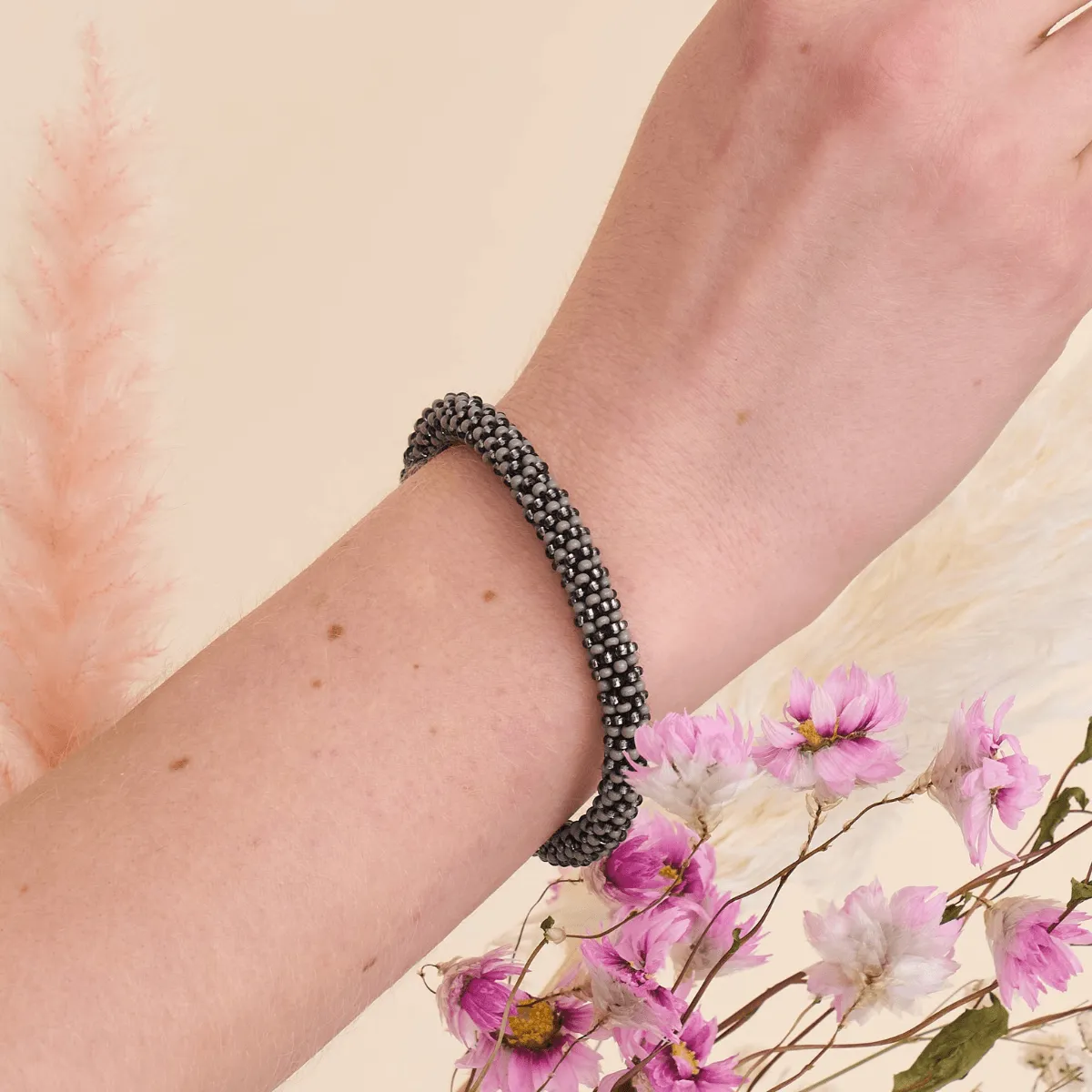 Blueberry Field | Himalayan Glass Bead Bracelet