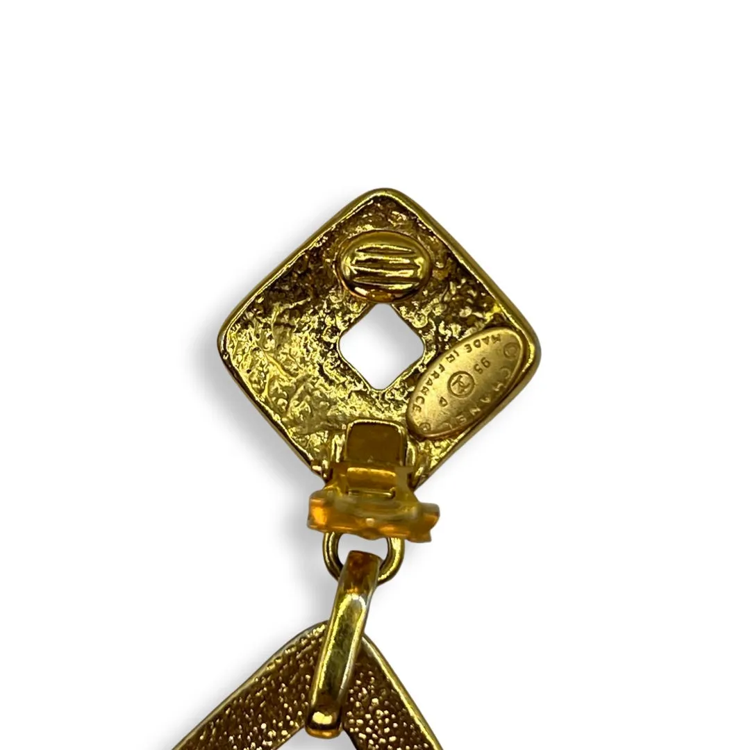 Chanel Vintage 90s Oversized Earrings