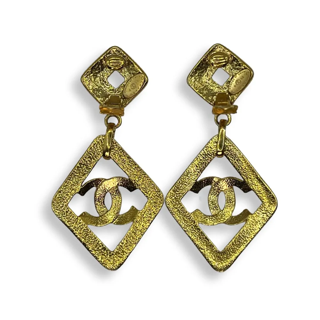 Chanel Vintage 90s Oversized Earrings
