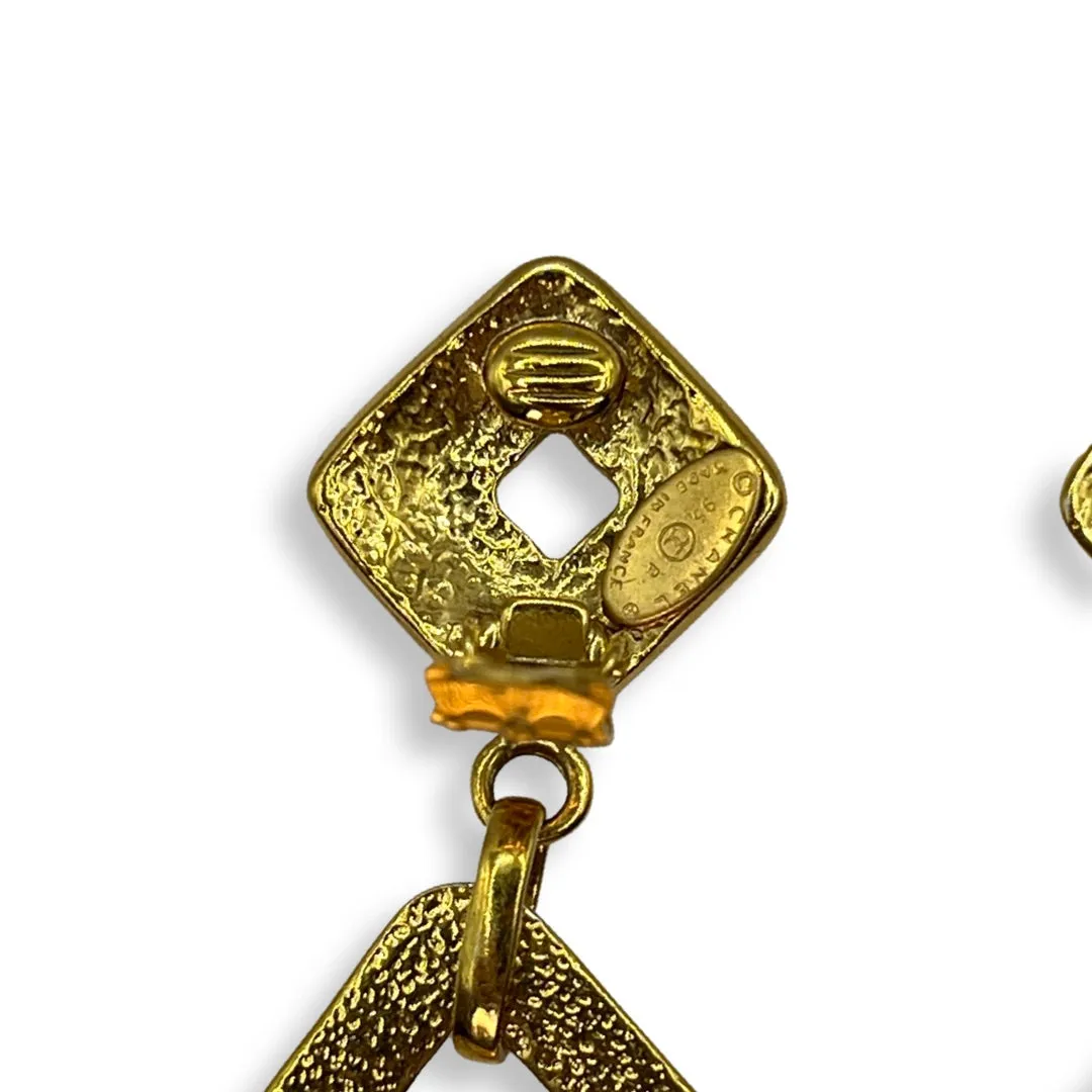 Chanel Vintage 90s Oversized Earrings
