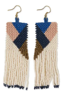 Charlotte Angles Beaded Fringe Earrings