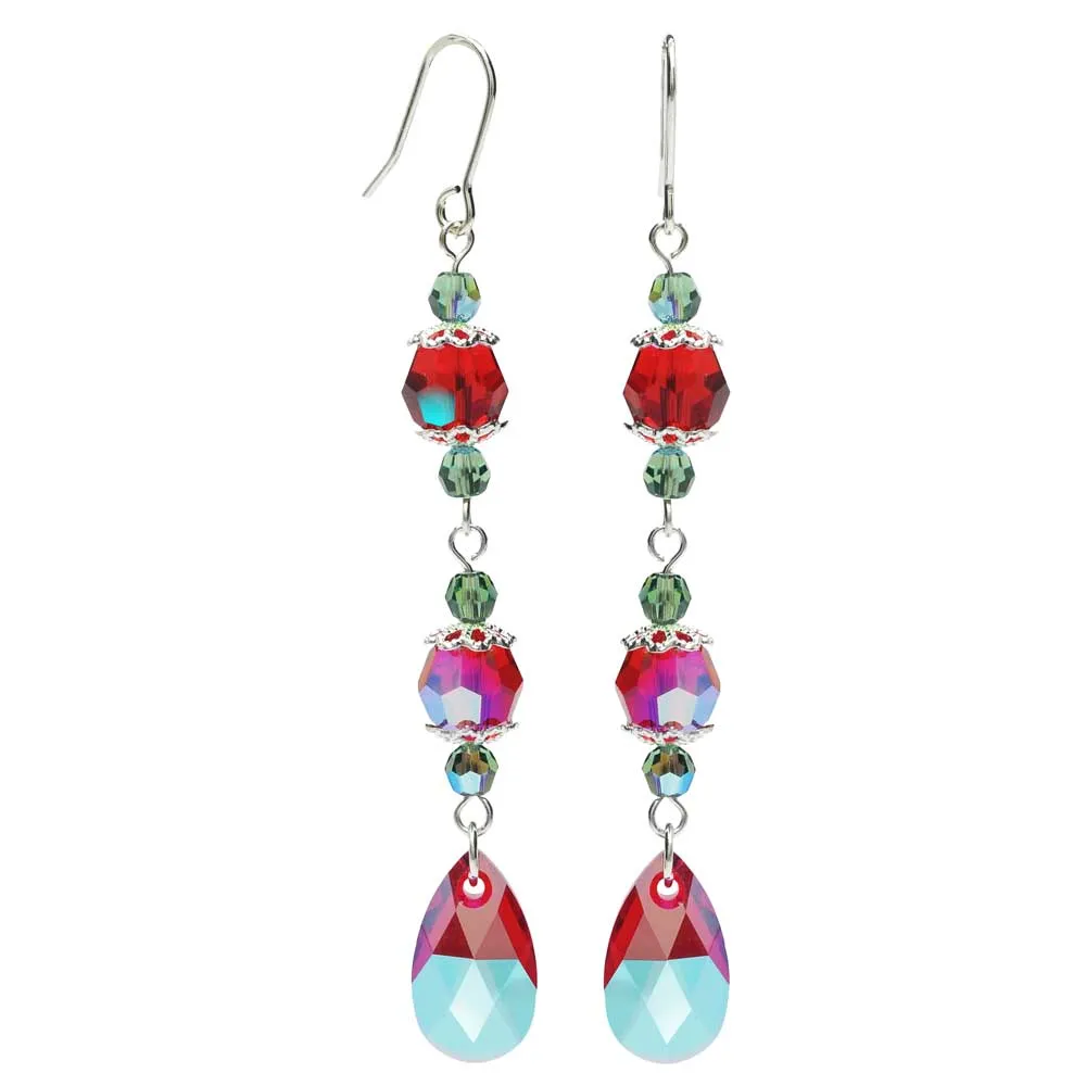 Christmas Dangle Earrings Featuring PRESTIGE Crystals (Reboot)