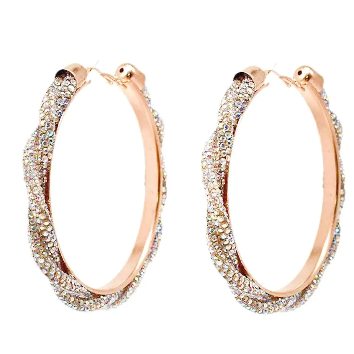 Dazzle Everyone: Aurora Borealis Shimmer Hoop Earrings You Need Now!