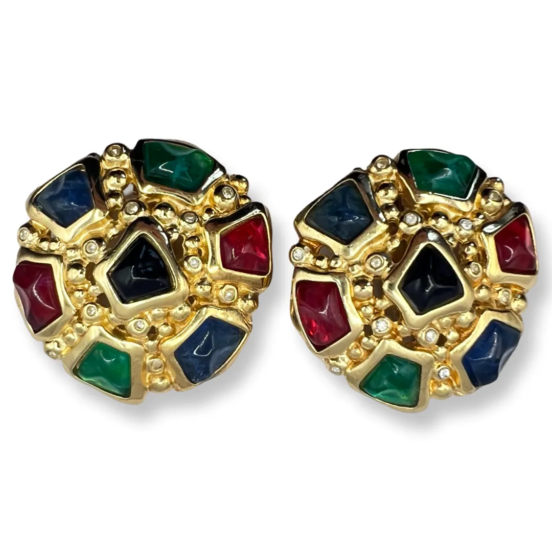 Dior Vintage Gripoix Earrings