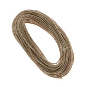 Economy Waxed Cotton Necklace Cord 1.5mm Natural 10 Yards (30 Feet)