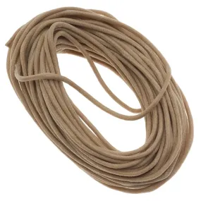 Economy Waxed Cotton Necklace Cord 2mm Natural 10 Yards (30 Feet)