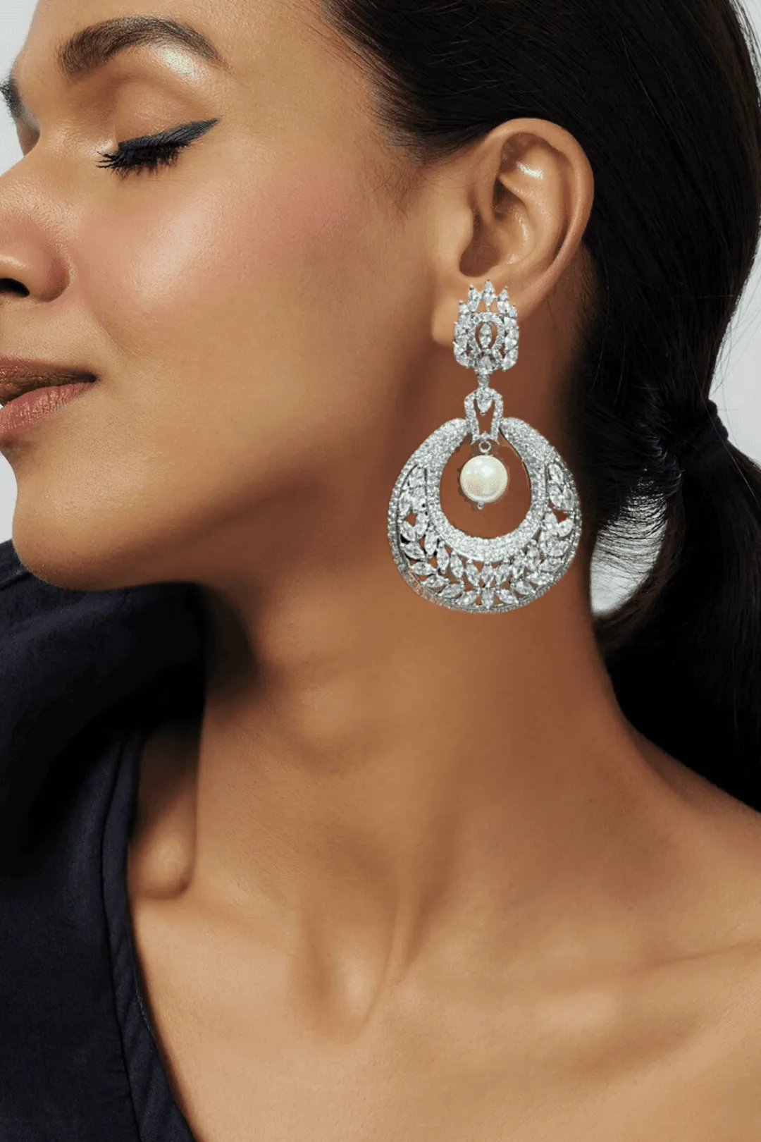 Esmeralda - Statement Chandbali Earrings