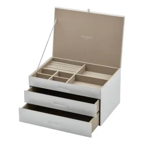 Gabriella Jewellery Box Glass White XL