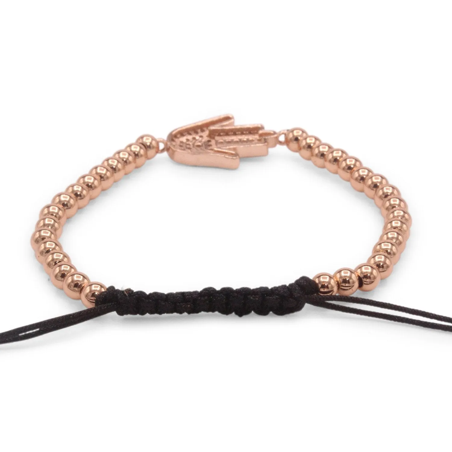 Hamsa Hand Charm Evil Eye Adjustable Bracelet