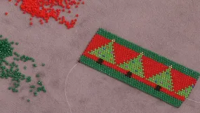 How to Make the Peyote Bracelet Kits:  Leaves, Trees & Snowflakes