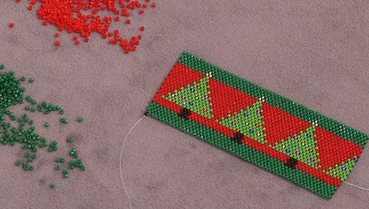How to Make the Peyote Bracelet Kits:  Leaves, Trees & Snowflakes
