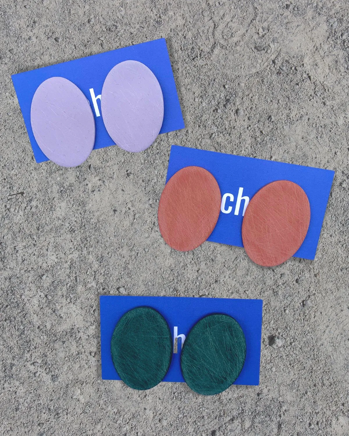 Oval Stud Earrings