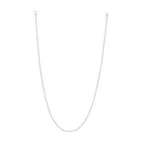 Petite White Button Seed Pearl Strand - 11232