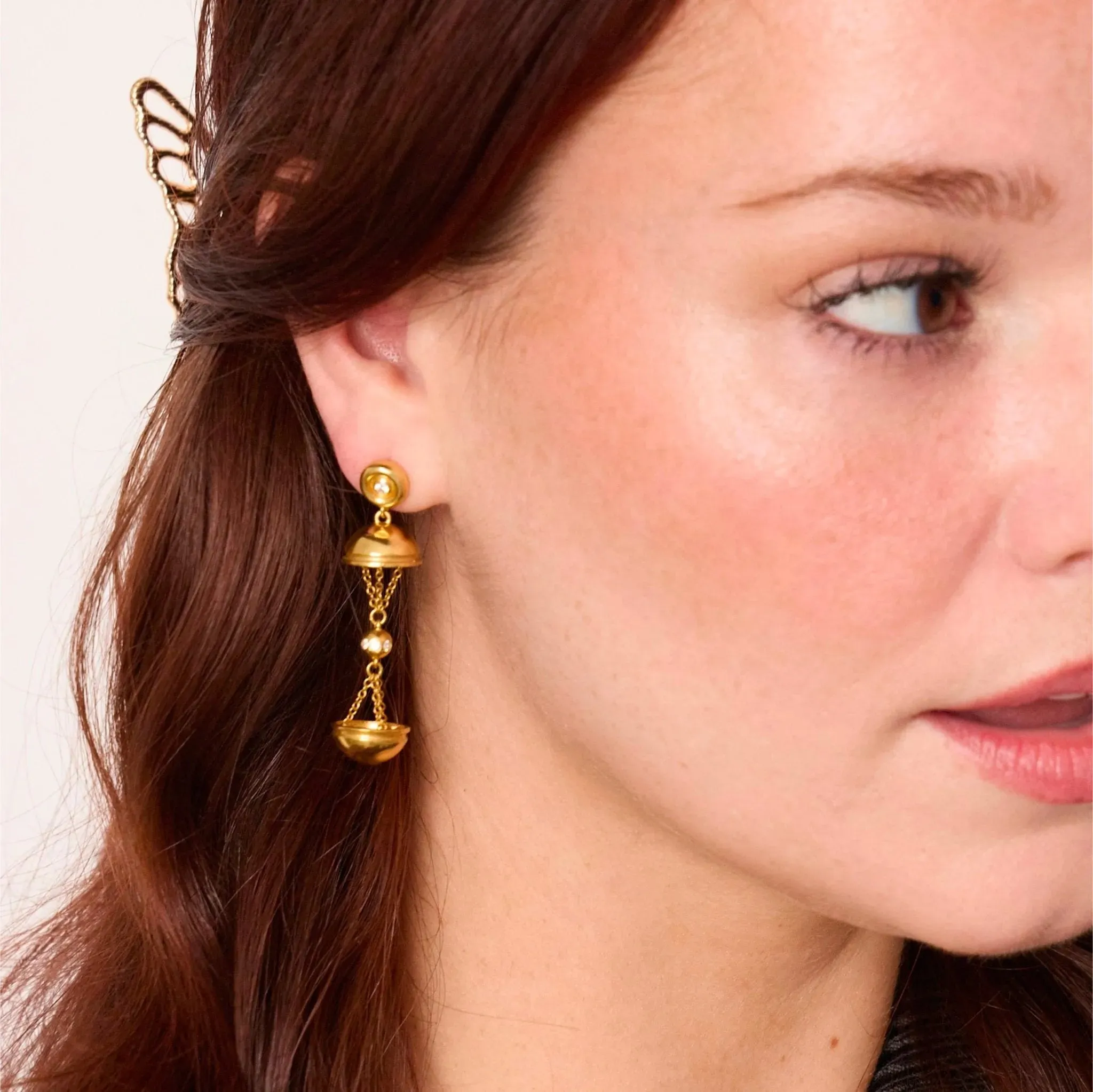 Shimmer Hatch Earrings