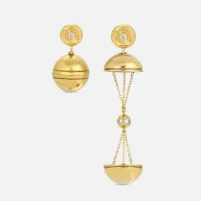 Shimmer Hatch Earrings