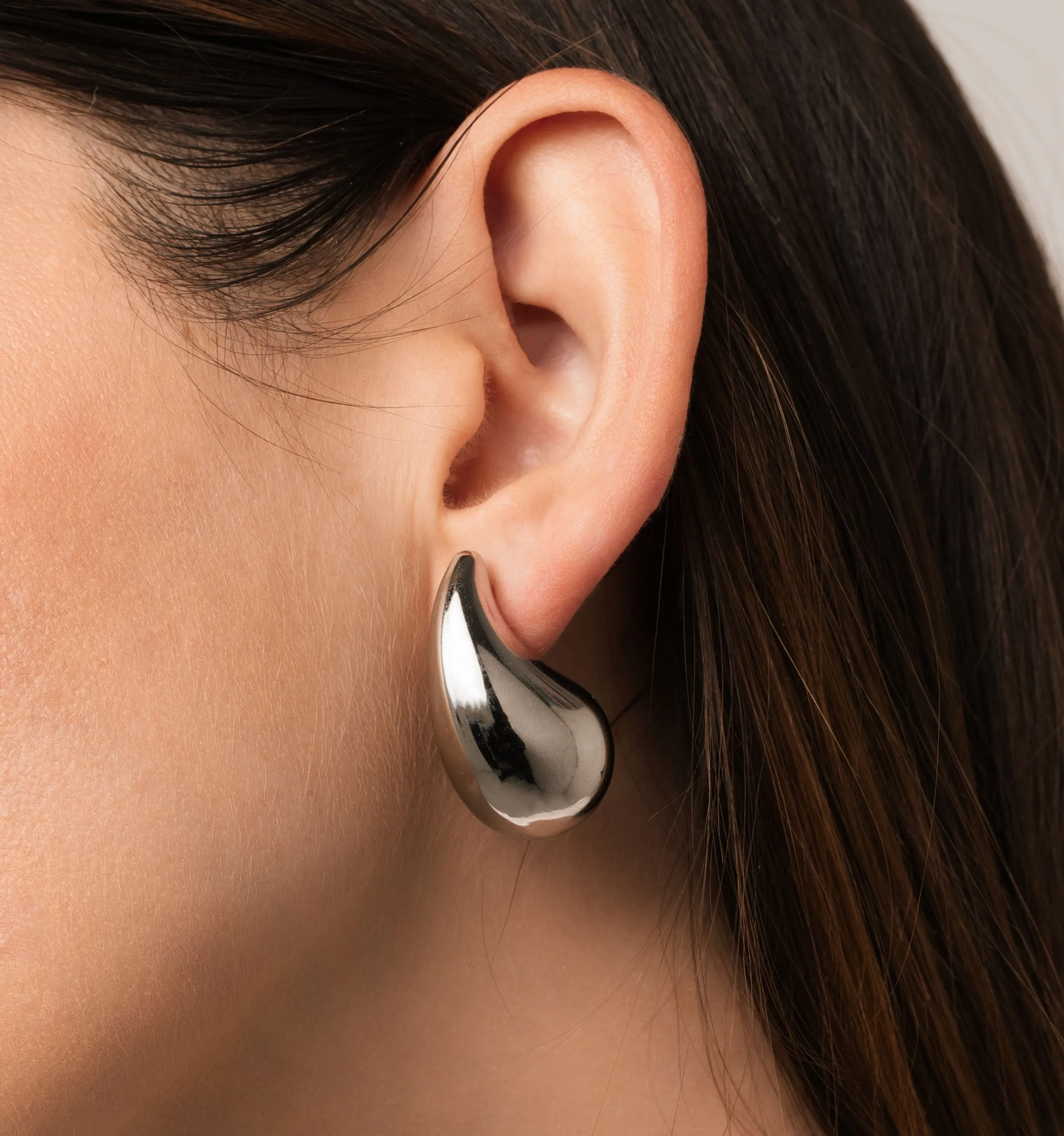 Silver Droplet Earrings