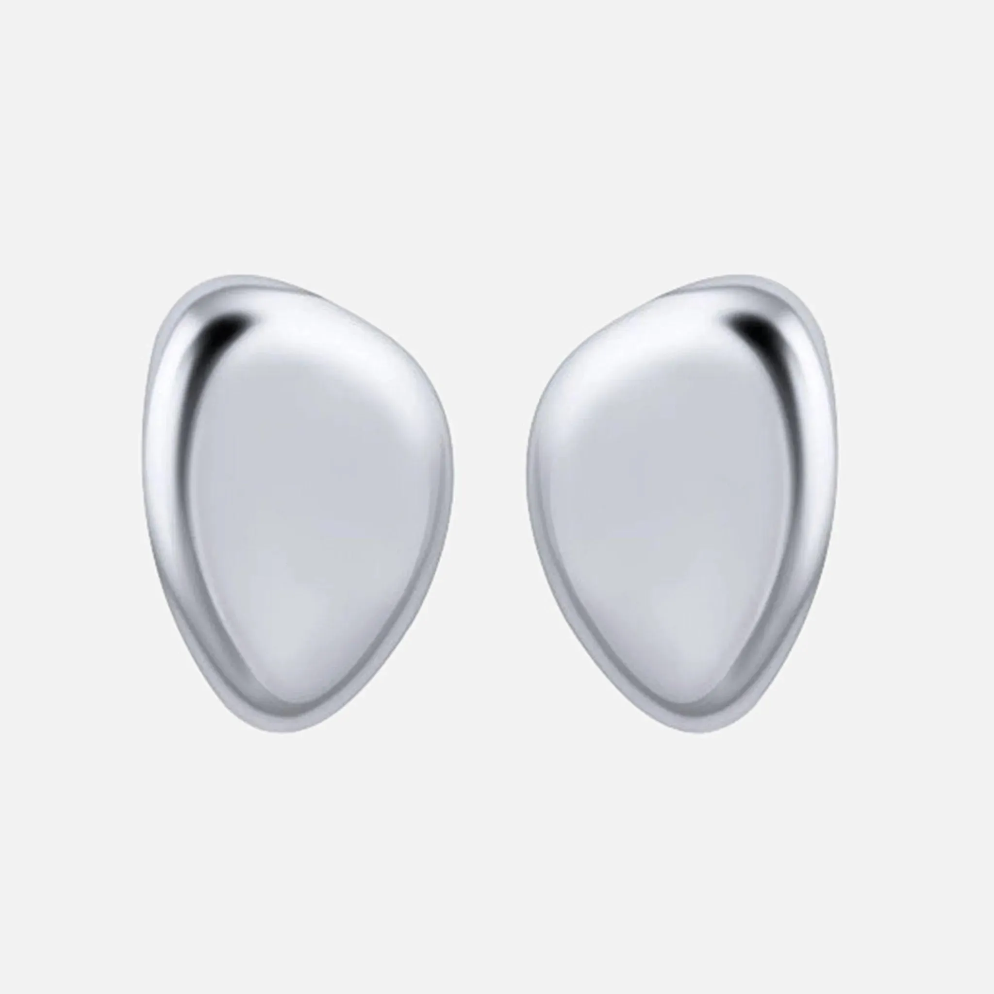 Small Oval Earring (silver - tone)