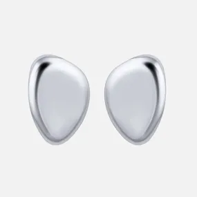 Small Oval Earring (silver - tone)