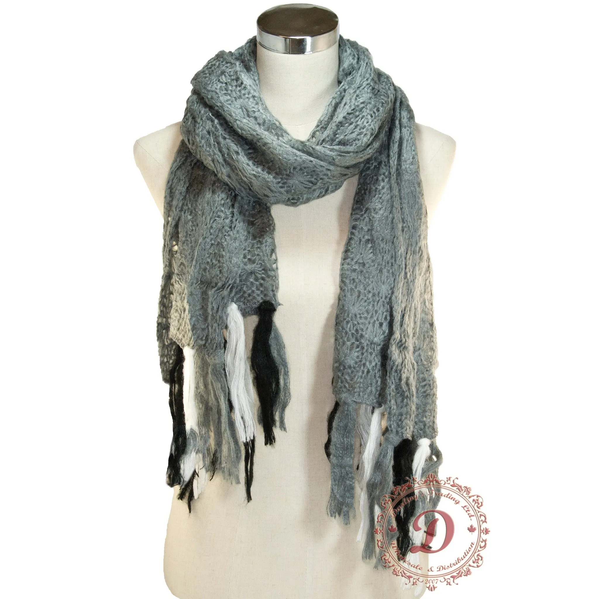 SSY306 Crinkle Woven Scarf - 4 Colors