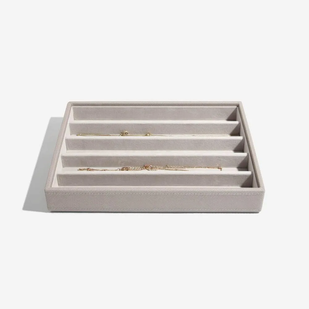 Stackers Classic 5 Compartment Jewellery Tray Taupe