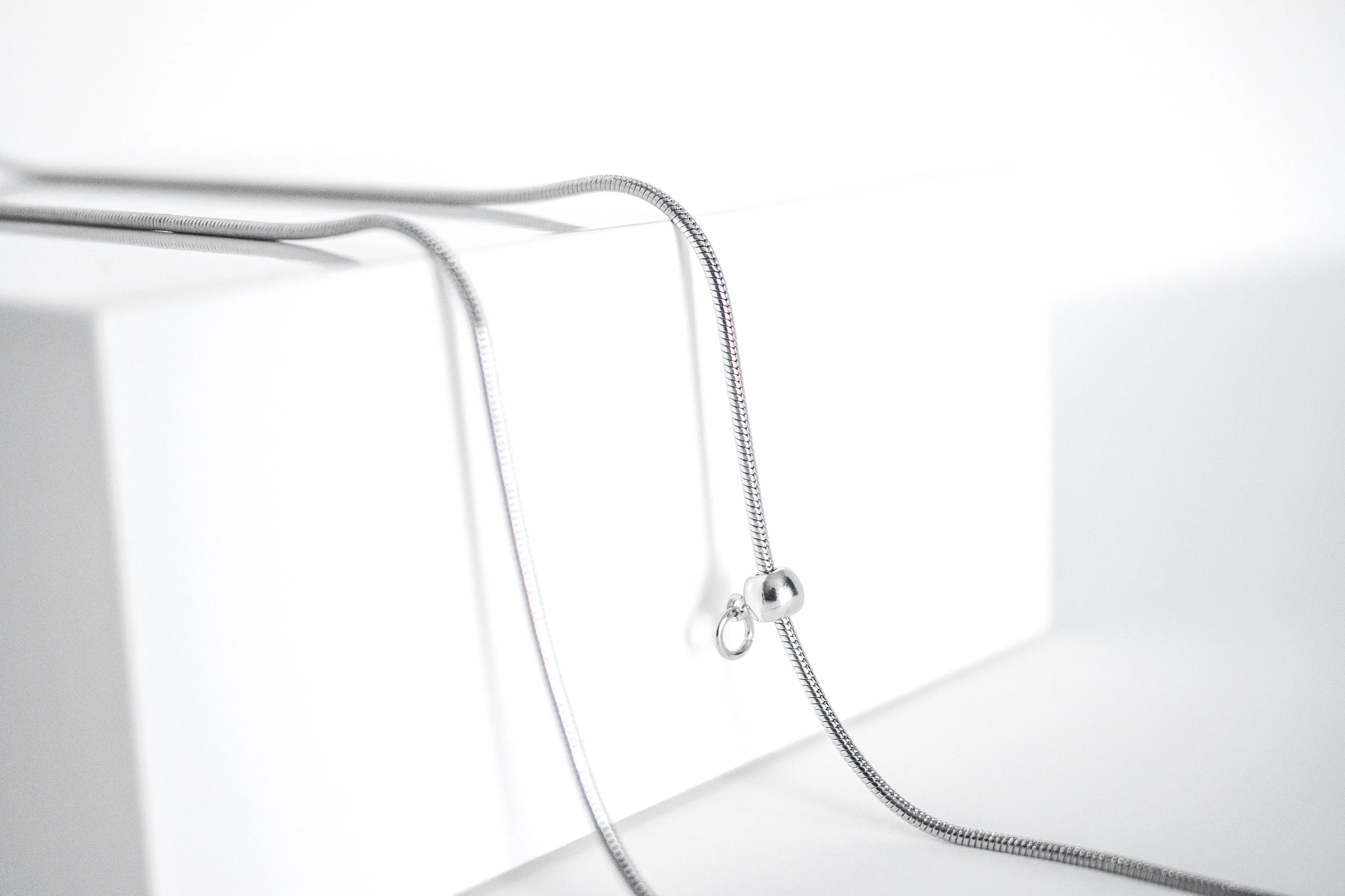 Stainless Steel Snake Necklaces - 16" 18" 20" 20" thin 22" 26" adjustable thin - Extra Chain Jewelry
