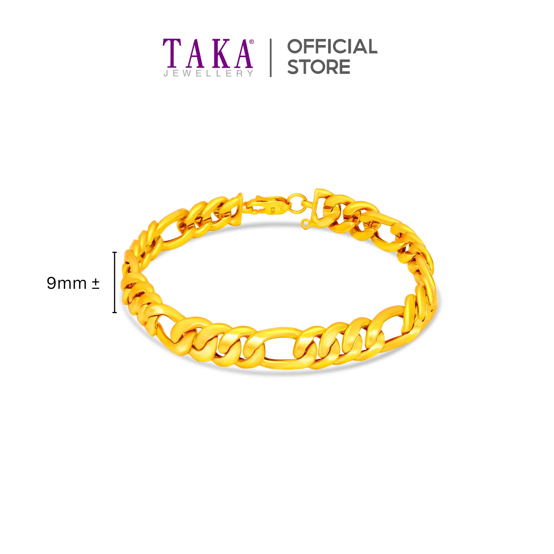 TAKA Jewellery 916 Gold Bracelet