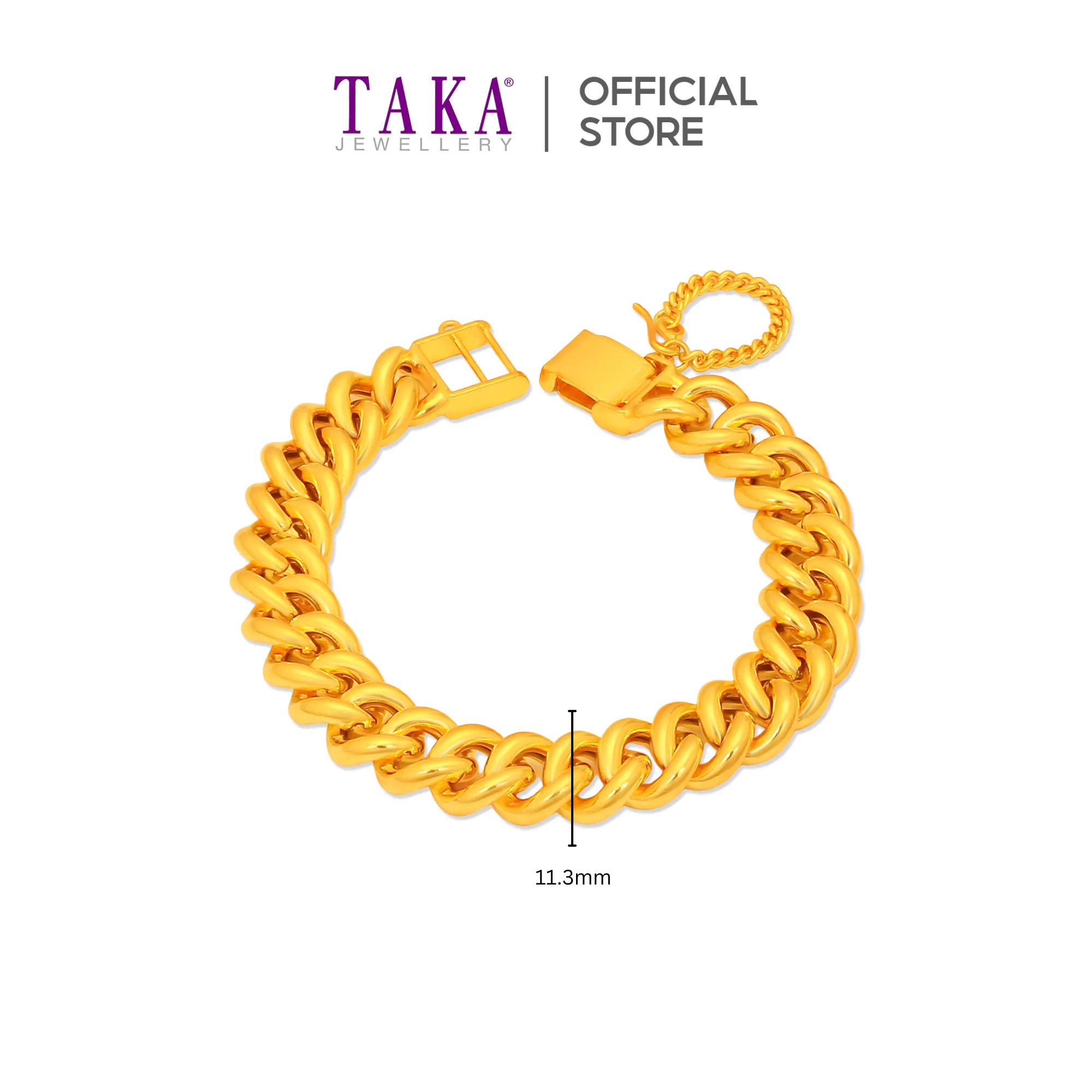TAKA Jewellery 916 Gold Bracelet
