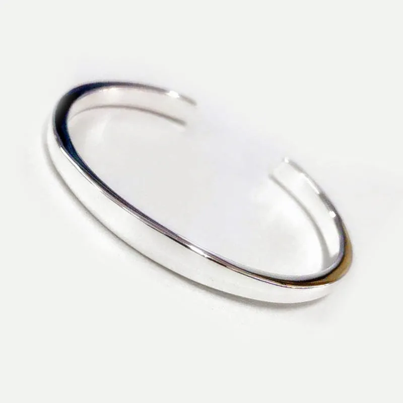 Temperament Glossy Bracelet Female Trendy Minimalist Fashion All-match Glossy Thin Open Bracelet