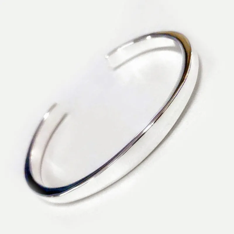 Temperament Glossy Bracelet Female Trendy Minimalist Fashion All-match Glossy Thin Open Bracelet