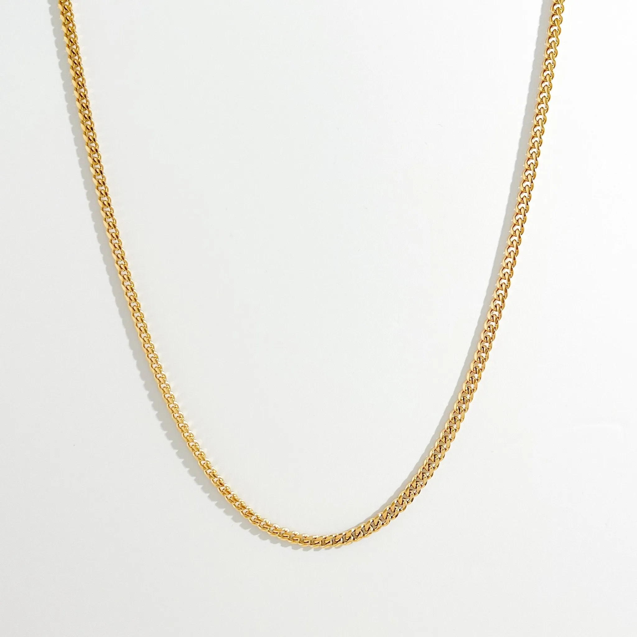 Thin Curb Gold Chain (Unisex)