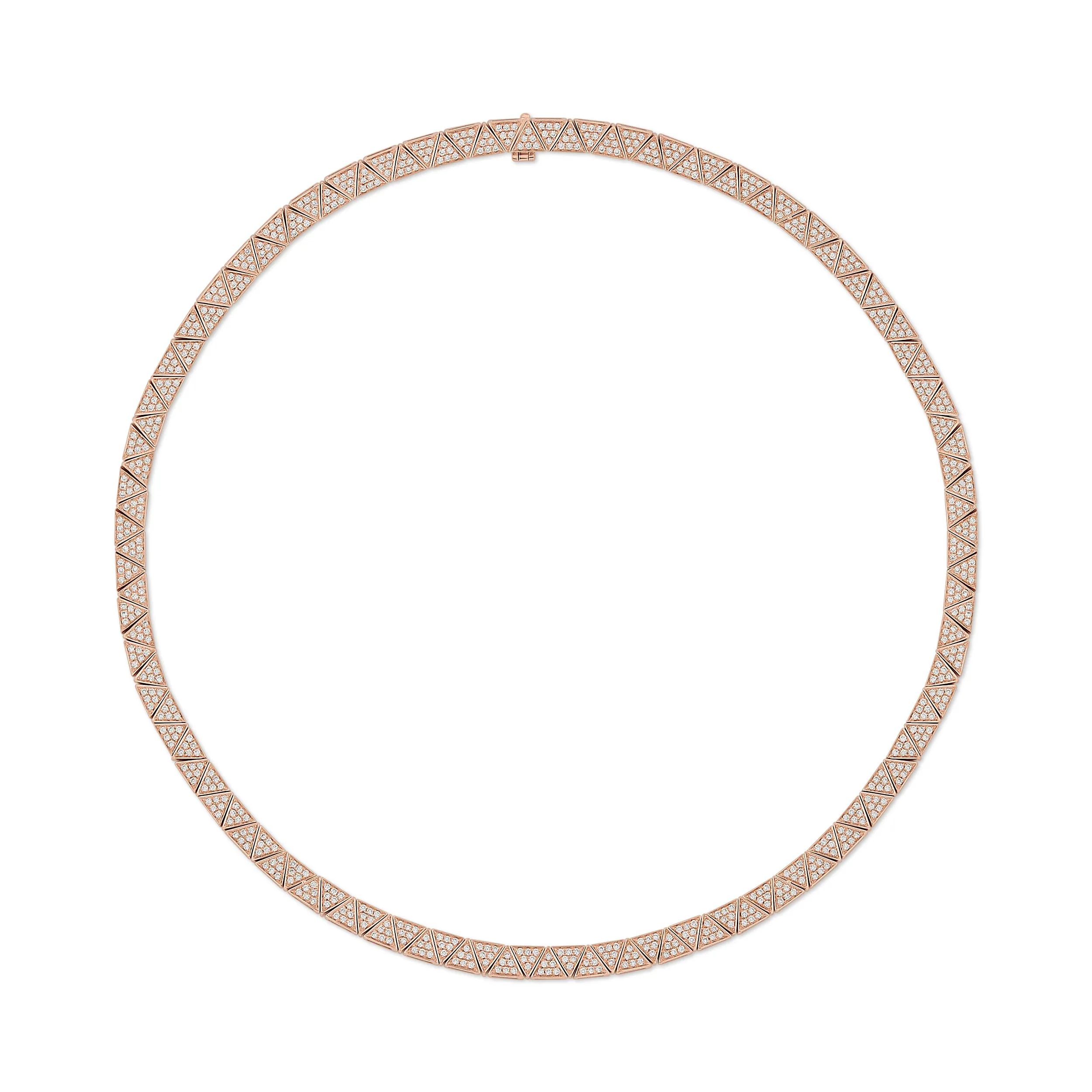 THIN PAVE DIAMOND CLEO CHOKER