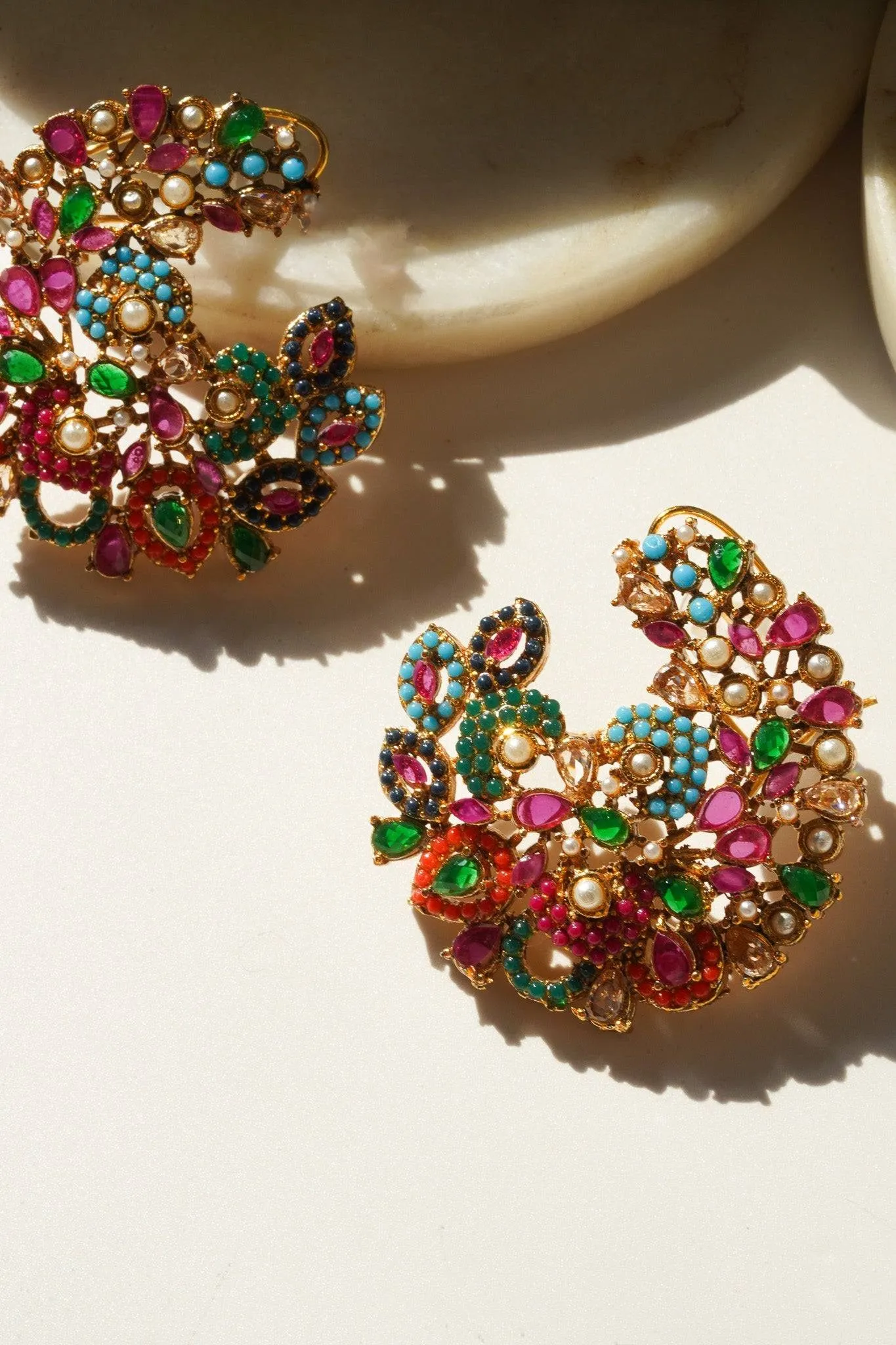 Tina -  Oversized Statement Stud Earrings