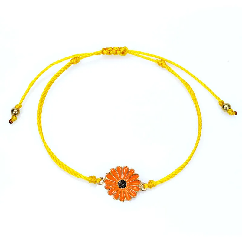 Woven Sunflower Bracelet