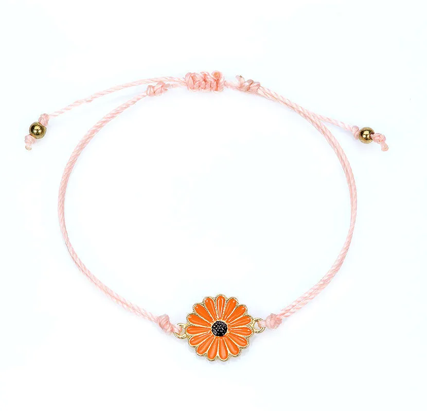 Woven Sunflower Bracelet