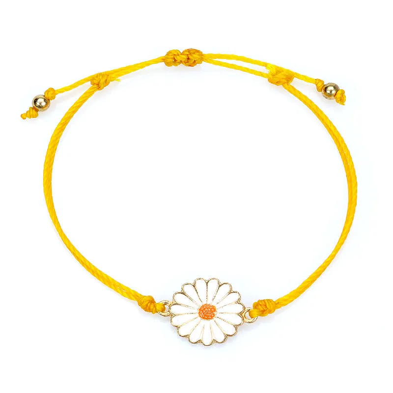 Woven Sunflower Bracelet