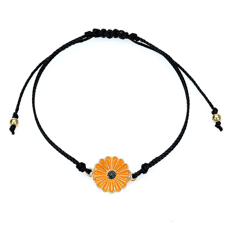 Woven Sunflower Bracelet